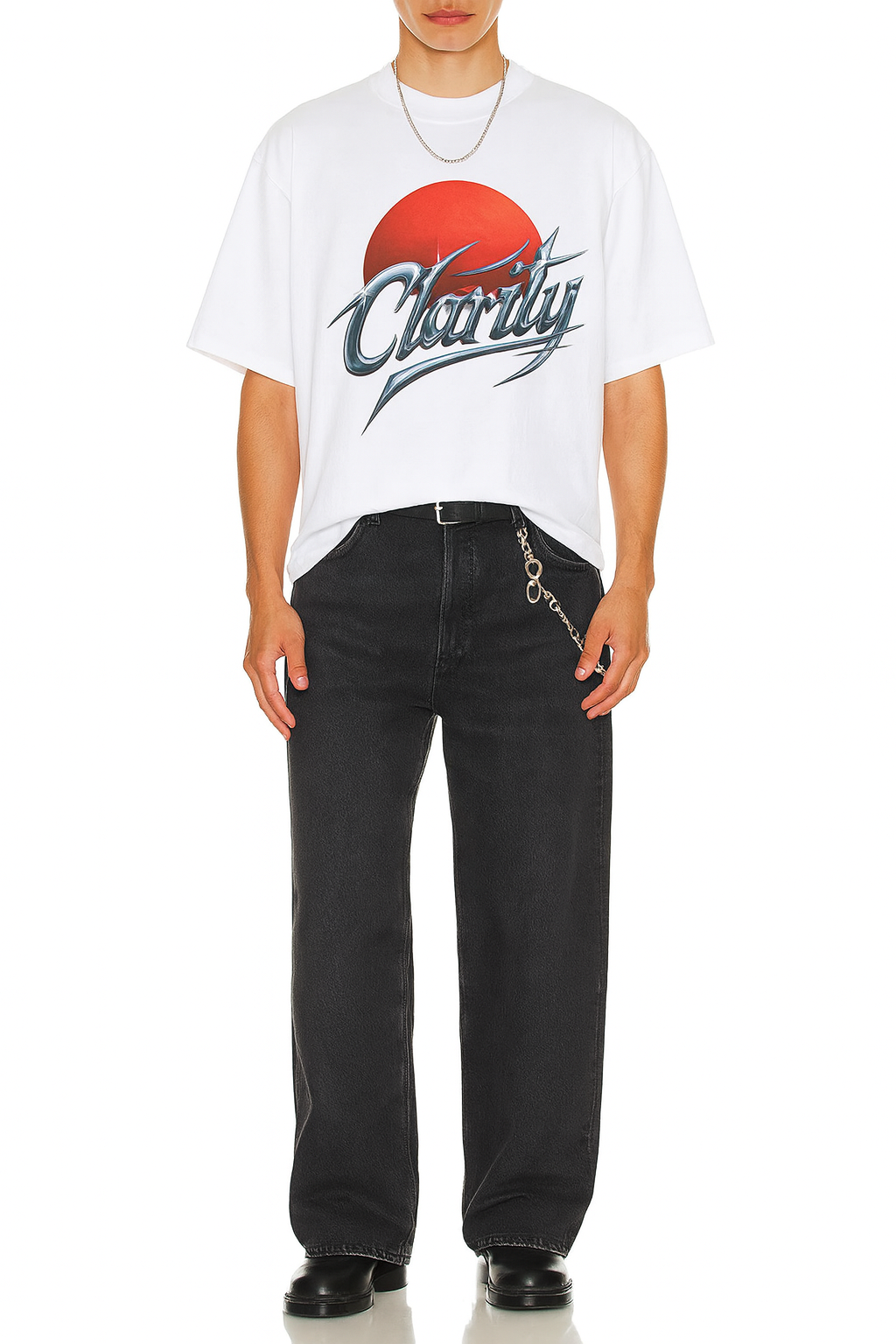 Clarity Vision Tee – White/Black